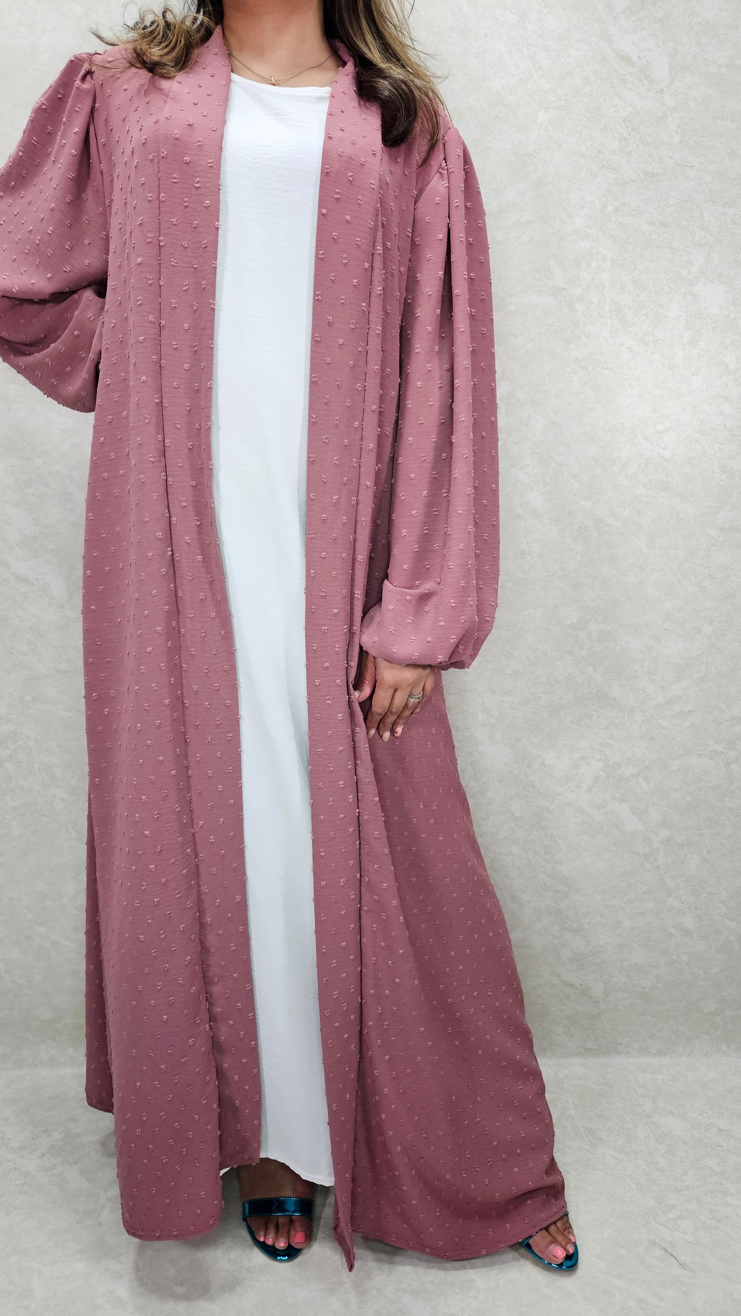 SEREN KIMONO WITH SLIP DRESS PINK