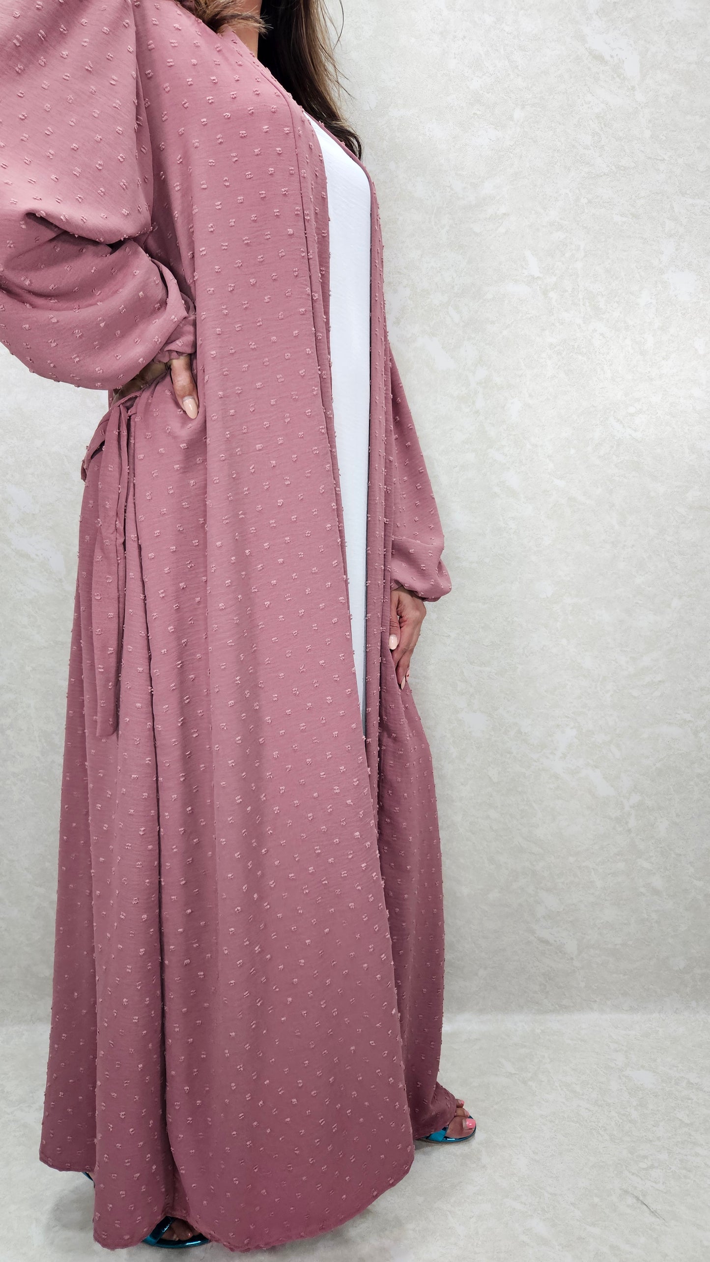 SEREN KIMONO WITH SLIP DRESS PINK