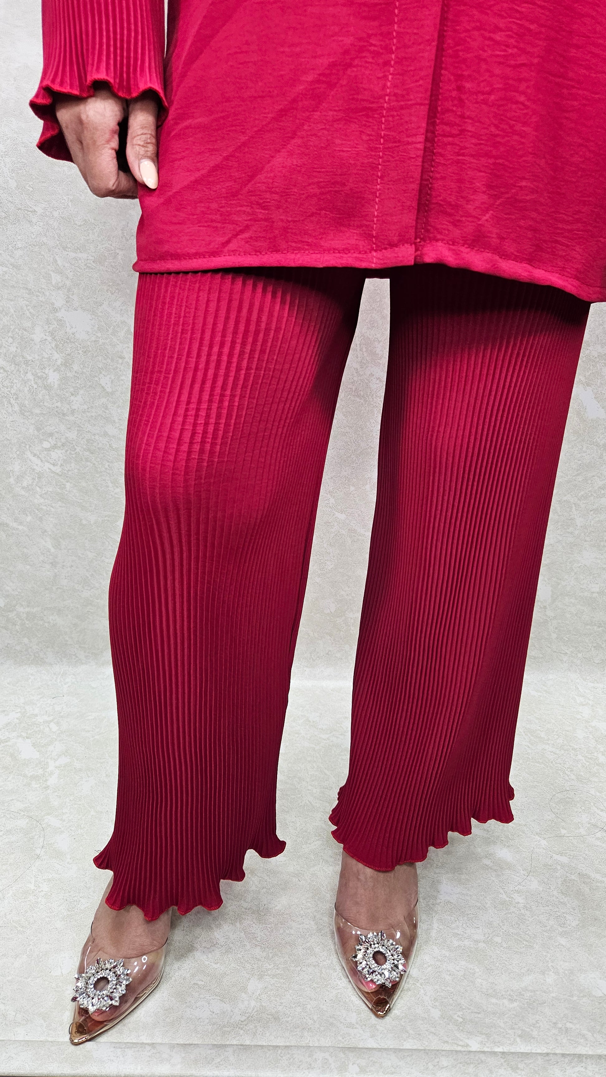 PLEATED TROUSER COORD 