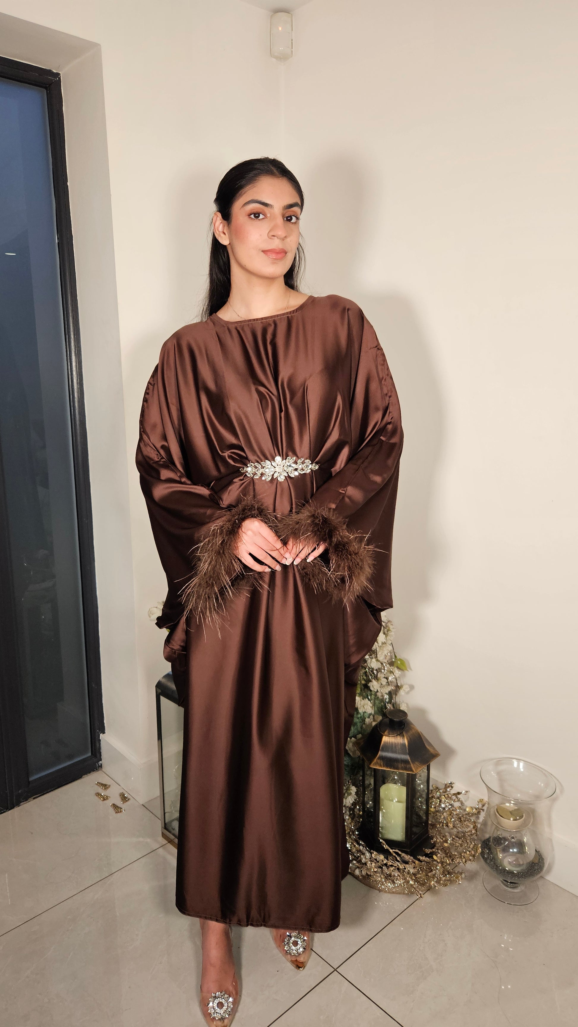 LEILA KAFTAN DRESS BROWN HOUSE OF DOLLS BY ANAYA LEILA KAFTAN DRESS BROWN HOUSE OF DOLLS BY ANAYA