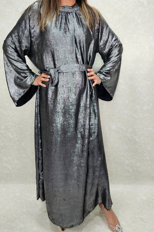 shimmery maxi dress